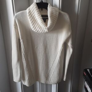 Rachel Zoe cream color cowl neck sweater XS